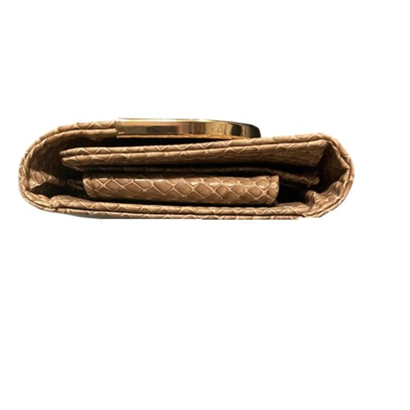 Vintage Nila Anthony Leather Envelope Clutch Wristlet - Picture 6 of 7